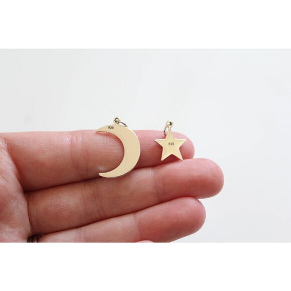 Sterling Silver Love You to the Moon and Back Charm Set - Picture 2 of 3